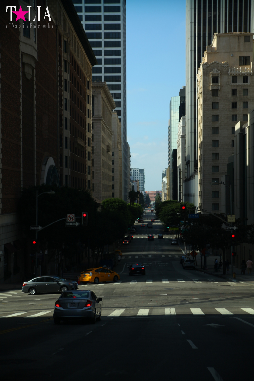 Даунтаун Лос Анджелеса + Знак LAX (Калифорния)